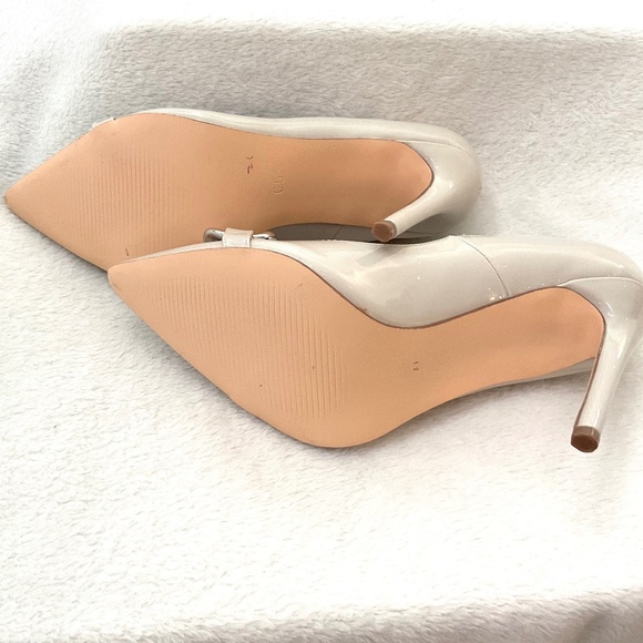 NUDE TAUPE STEVE MADDEN ZILDA DRESSY POINTED TOE HIGH HEEL SHOE Sz 6.5 - Picture 13 of 16